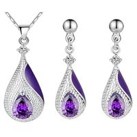 

High quality wedding jewelry set necklace earrings for bridal jewelry set