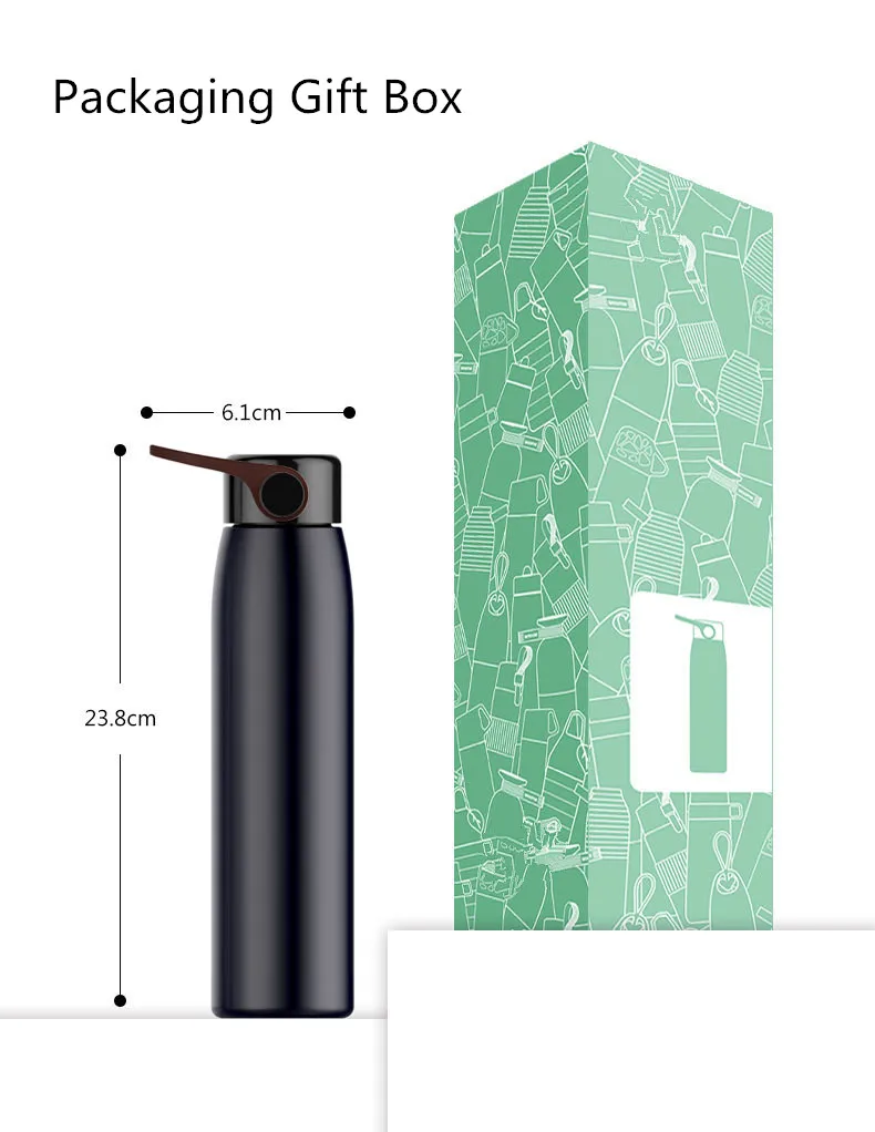 Food Grade Vacuum Bottle Thermos, Double Wall Stainless Steel Water Bottle, Thermos Bottle