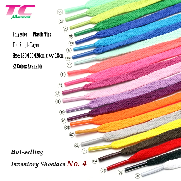 flat shoelace material