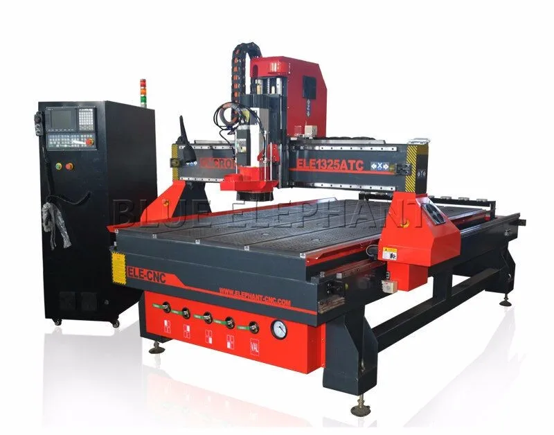 ELE 1325 cnc router auto tool changer , 3d cnc wood carving router for guitar making