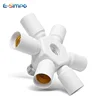 7-in-1 E26/E27 to E27 Screw Light Socket Splitter Adapter Extender, E27 Lamp holder splitter