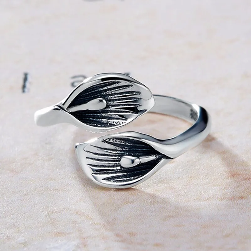 

Latest Design Fine 925 Silver Vintage Oxidized Open Finger Rings Women