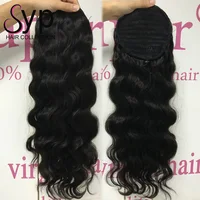 

Human Hair Drawstring Ponytail, 100% African Curly Pony Tail Extension All Types Of Weavon Human Hair Products