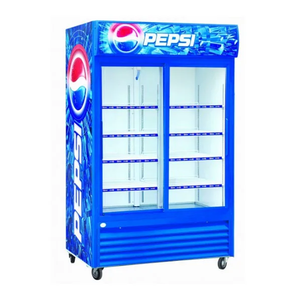 
Pepsi Double Hollow Glass Doors refrigerator Used for Supermarket 