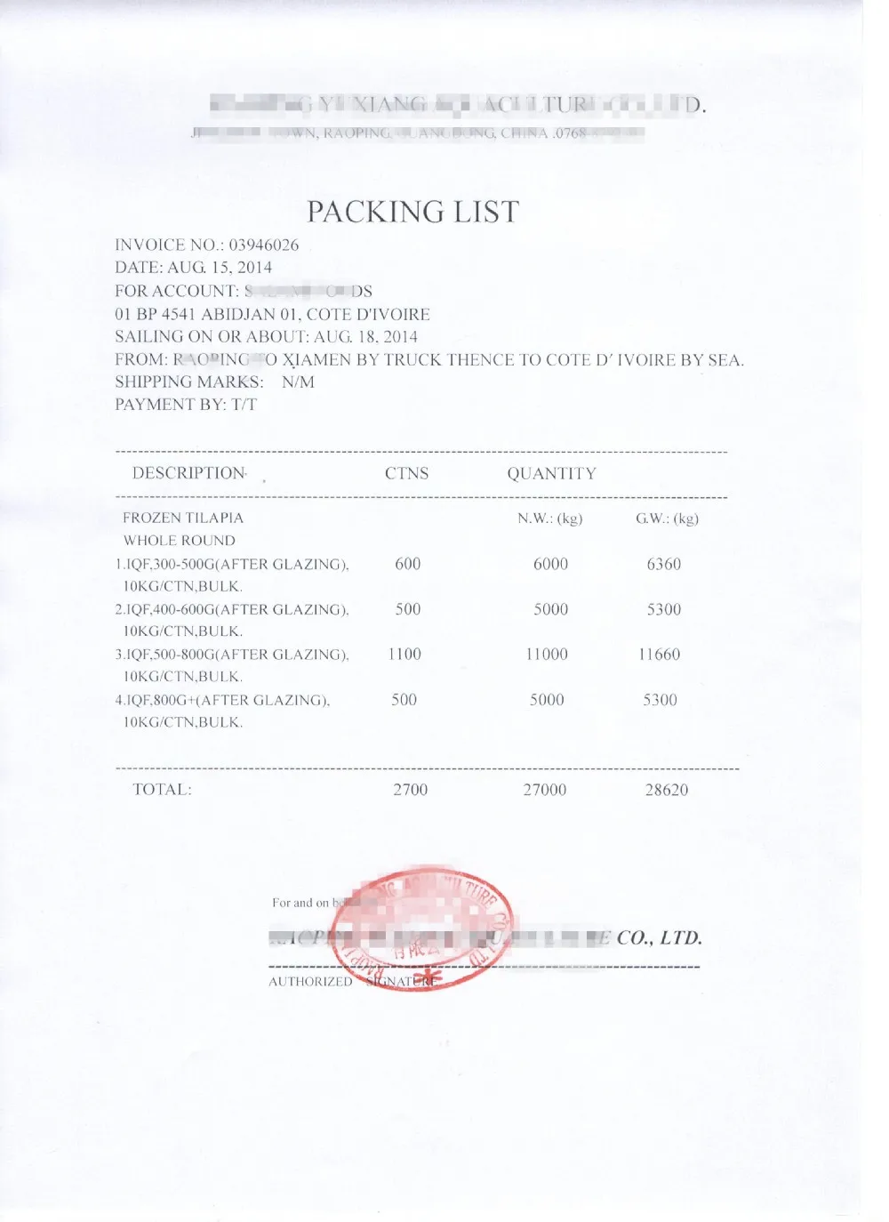 Faming fish Pomfret Frozen Whole Red Pomfret/ Red Pacu fish