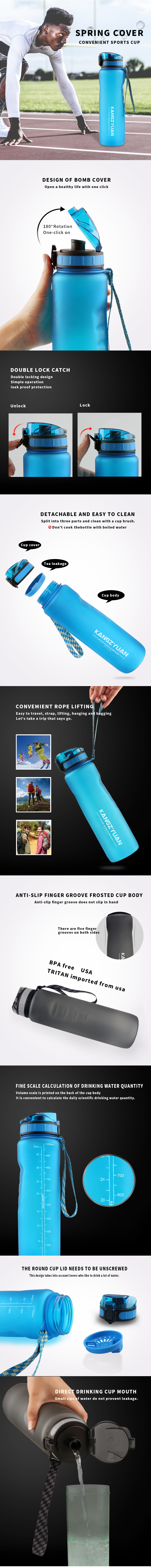 Wholesale price best leak proof sports drinking water bottle