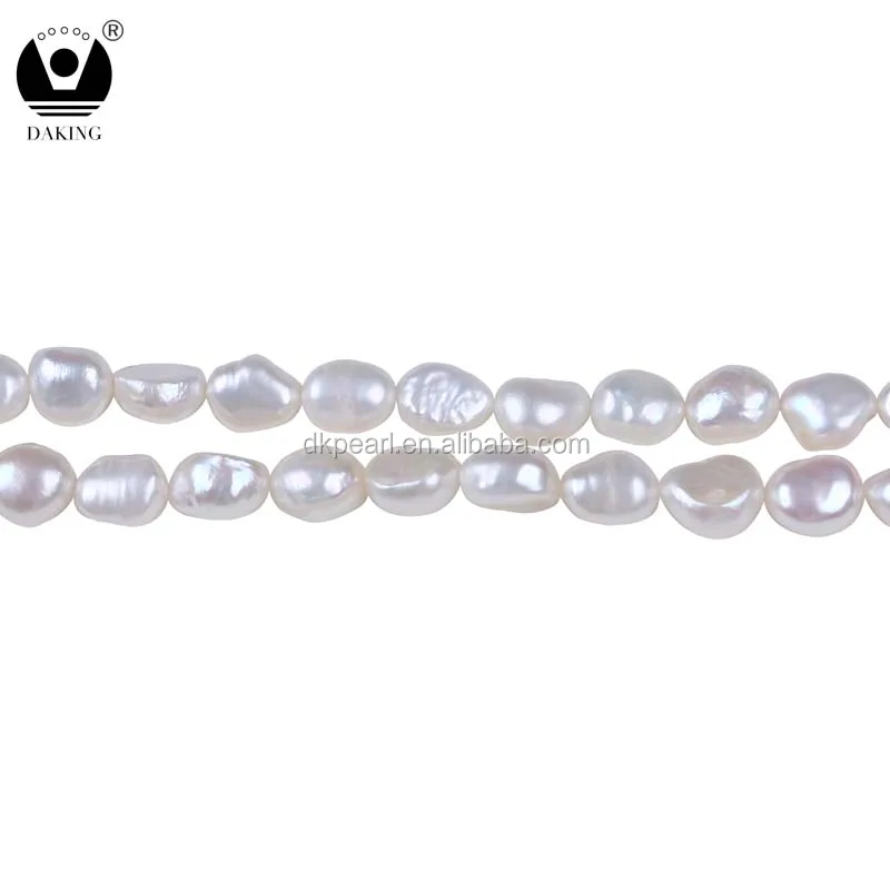 

AA 8-9mm baroque white freshwater pearl strand