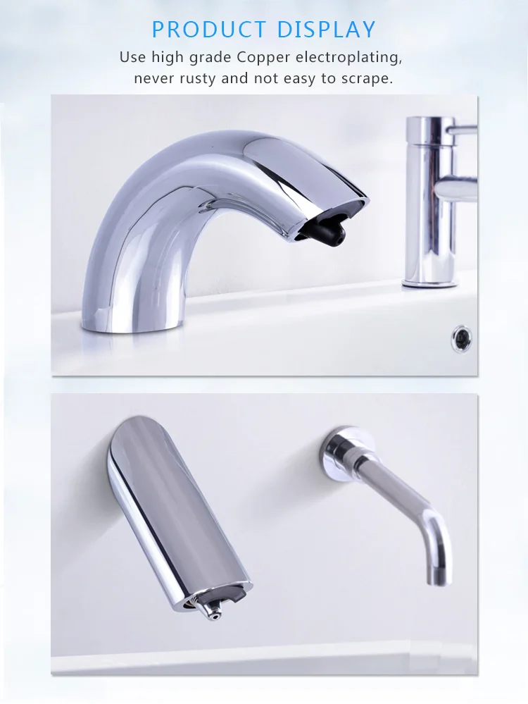 Copper Countertop 5l Touch Free Electric Faucet Kitchen Sink Foam Soap