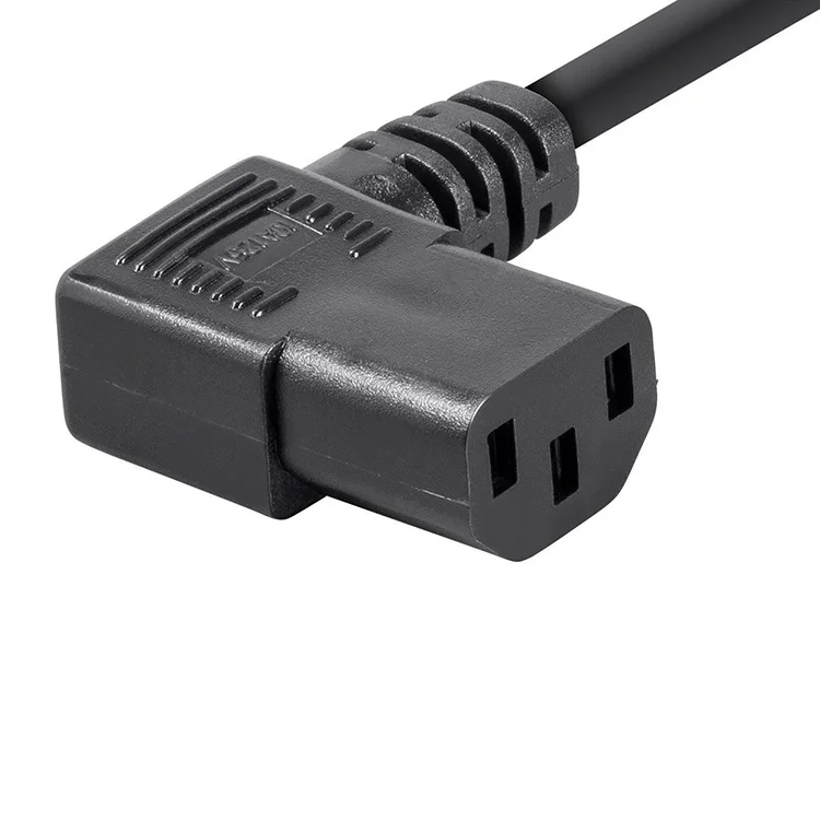 3 Ft 90 Degree Right Angle 18 Awg Ac Power Cord C13 Nema 515p Pc 125v