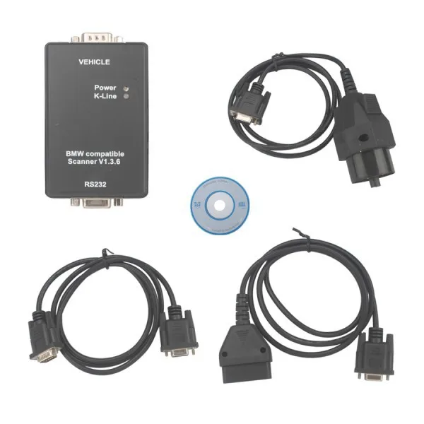 BMW Scanner 1.36 OBD2 Code Reader Diagnostics interface for BMW E38 E39 E46 E53