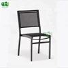 Outdoor aluminum stacking sling bistro side chairs (E1103)