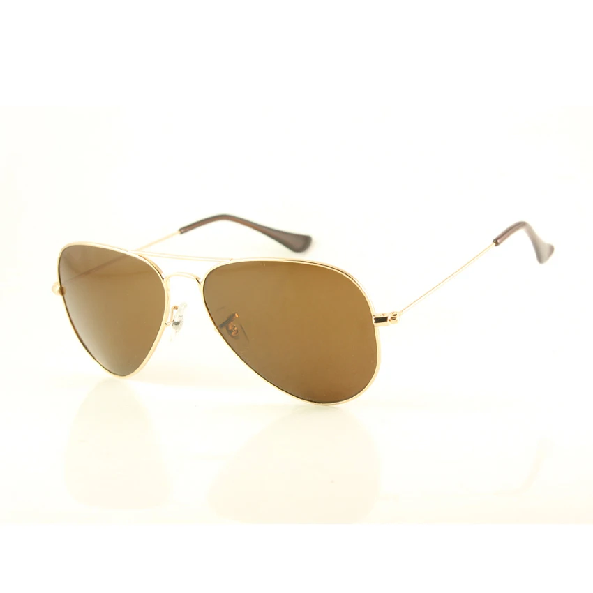 

High Quality Sunglasses Fashion Sunglasses Men's/Women's 3025 Pilot 001/33 Gold Sunglasses Brown Lens, N/a