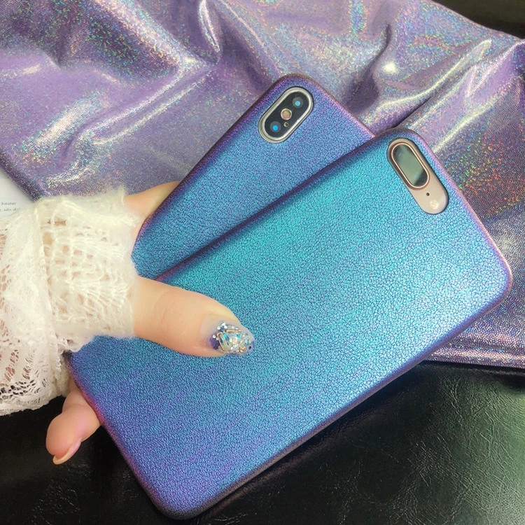 Luxury Gradient Colorful Purple Cell Phone Case for iPhone 6/7/8/X