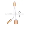 2 in 1 to Audio for iPhone 8,Charger and 3.5mm Earphone Jack Cable Adapter with 8Pin Charging+3.5mm Port