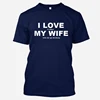 Summer T-shirt I Love My Wife Let Me Drink Funny Beer Humor Men's Short Sleeve T Shirt Good Quality Soft Cotton Casual Fashion