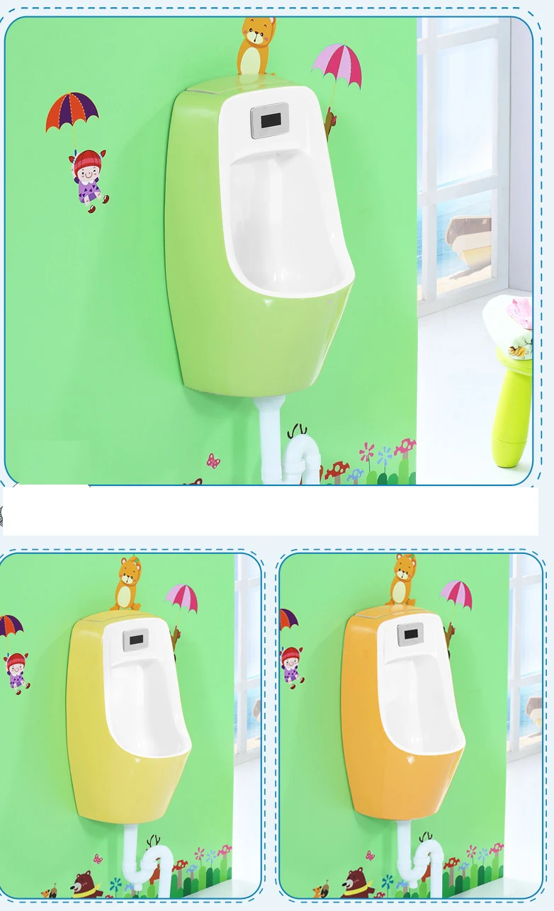 Sensor ceramic urinal for boy  with accessories children urinal kids urinal