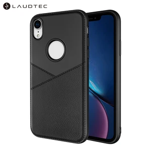 Slim Business Style Leather Texture Soft TPU Case for iphone XR