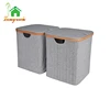 Bamboo Frame Fancy Personalized Stackable Laundry Basket