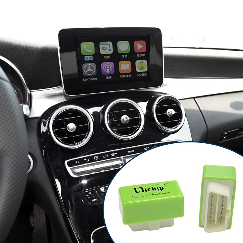 Unichip Carplay And Android Auto Activation Solutions Via Obd2 Carplay Dongle For Mercedesbenz