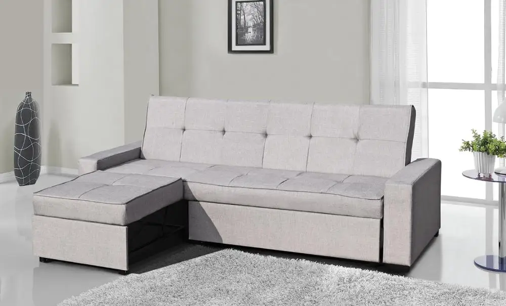Seattle made functional cheapest linen corner sofa for livingroom