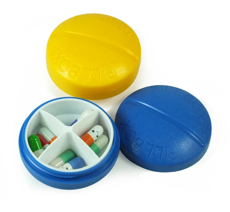Portable Carry On Gum Pill Box 4 Compartment Travel Case Holder Buy
