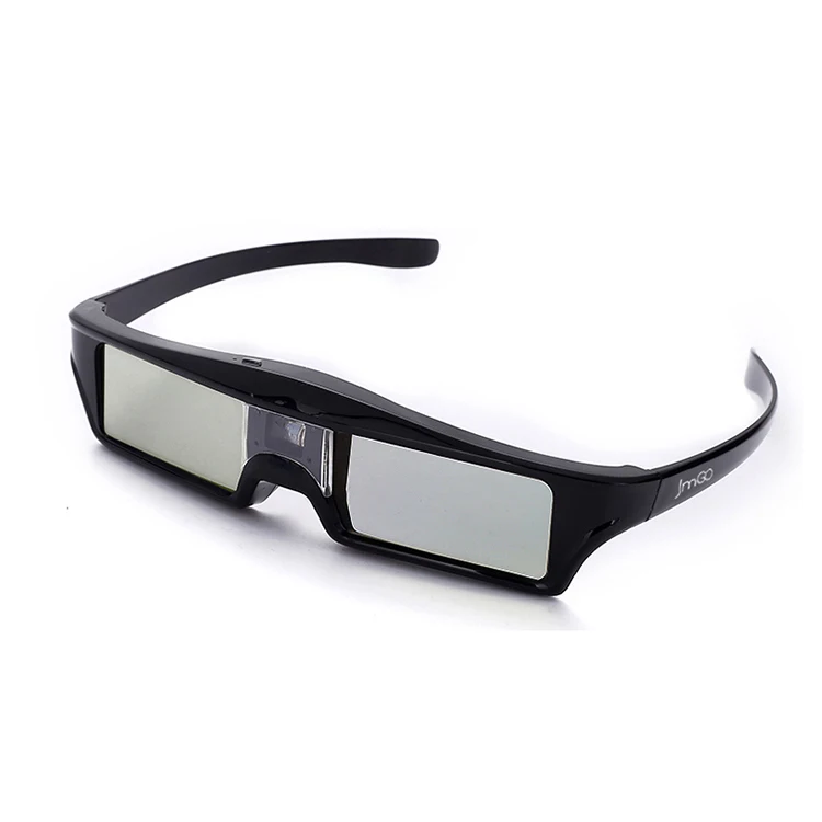 

JmGO 3D Glasses with Ultra-Clear HD 144 Hz DLP LINK 3D Active Rechargeable Shutter Glasses for All DLP Link 3D Projector, N/a