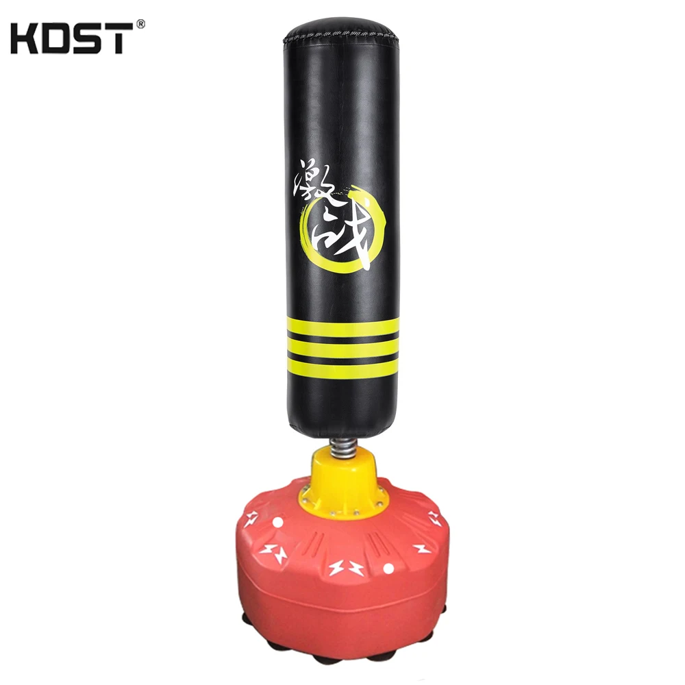 
custom logo high quality free standing workout fitness wholesale kickboxing punching bag from factory 