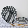 18 pcs porcelain dinnerware set dishes dinnerware set 8 inch soup plate 7.5 inch dessert plate 10.5 inch main dish pad printing