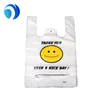 Plastic Thank you printed clear shopping Bag On Roll/Pack