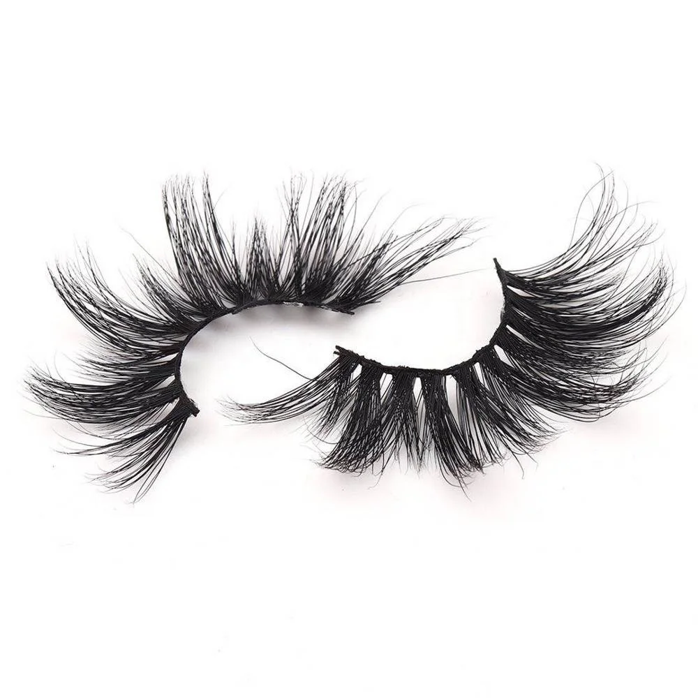 

New 5D Mink Lashes Private Label Eyelashes 25 MM false eyelashes, Natural black