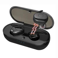 

TWS earbuds 5.0 True Wireless Headphones with Charging Box Built-in Mic and Noise Cancelling Stereo for iPhone and Android 2019