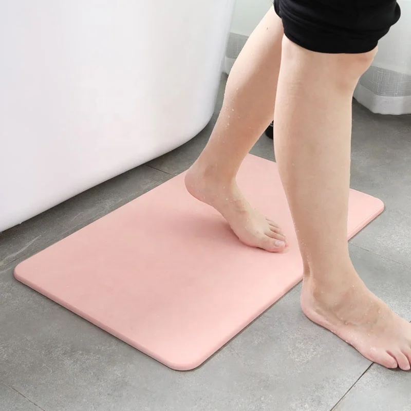 
New Bathroom Fashion Japanese Diatomite Absorbent Bath Mat 
