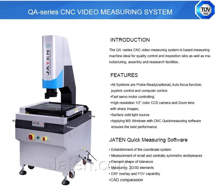 Jaten Automatic Dimension Measuring Machine Jaten Qa Series Ce ...