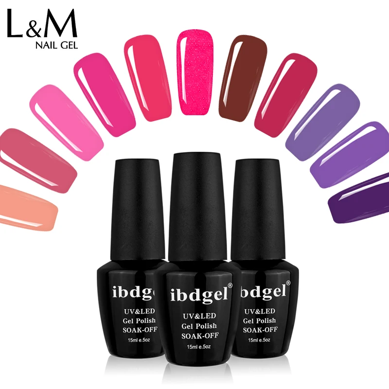 

L&M professional factory ibdgel brand non toxic nail polish Art paint color uv gel, 108 colors