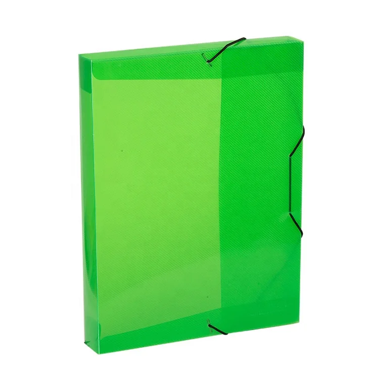 
A4 Plastic Translucent Clear Elasticated Document Box File for Filing and Storage 