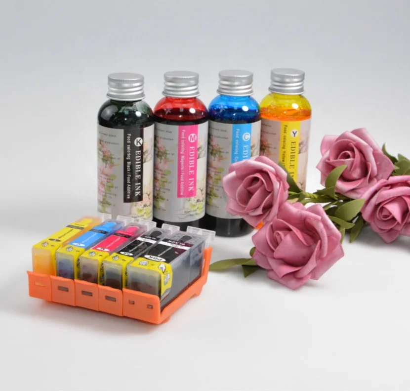 4 Color 100ml Bottle Edible Ink For Canon Inkjet Printer Buy Edible