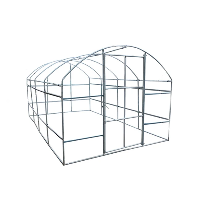 

Galvanized Steel Structure Garden Greenhouse For Home /Balcony, White