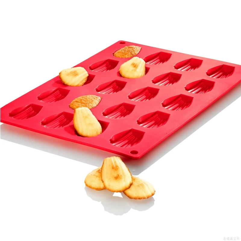 

100% Food Grade Madeleine Silicone Shell Shaped Cake Mold