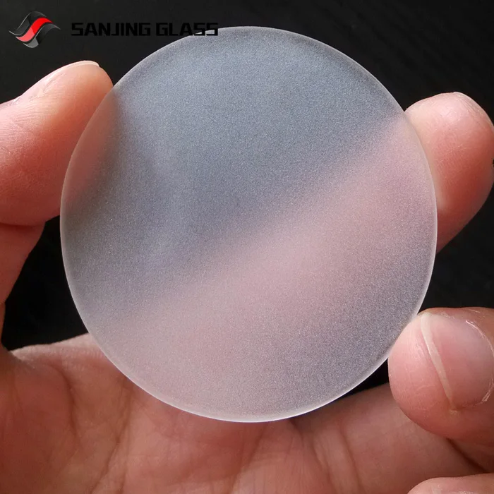
50mm diameter sandblasted borosilicate glass 
