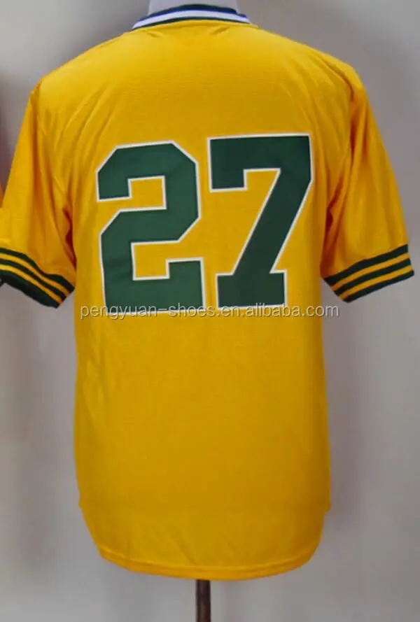 Best Quality Stitched 27 Catfish Hunter 33 Jose Canseco 34 Rollie