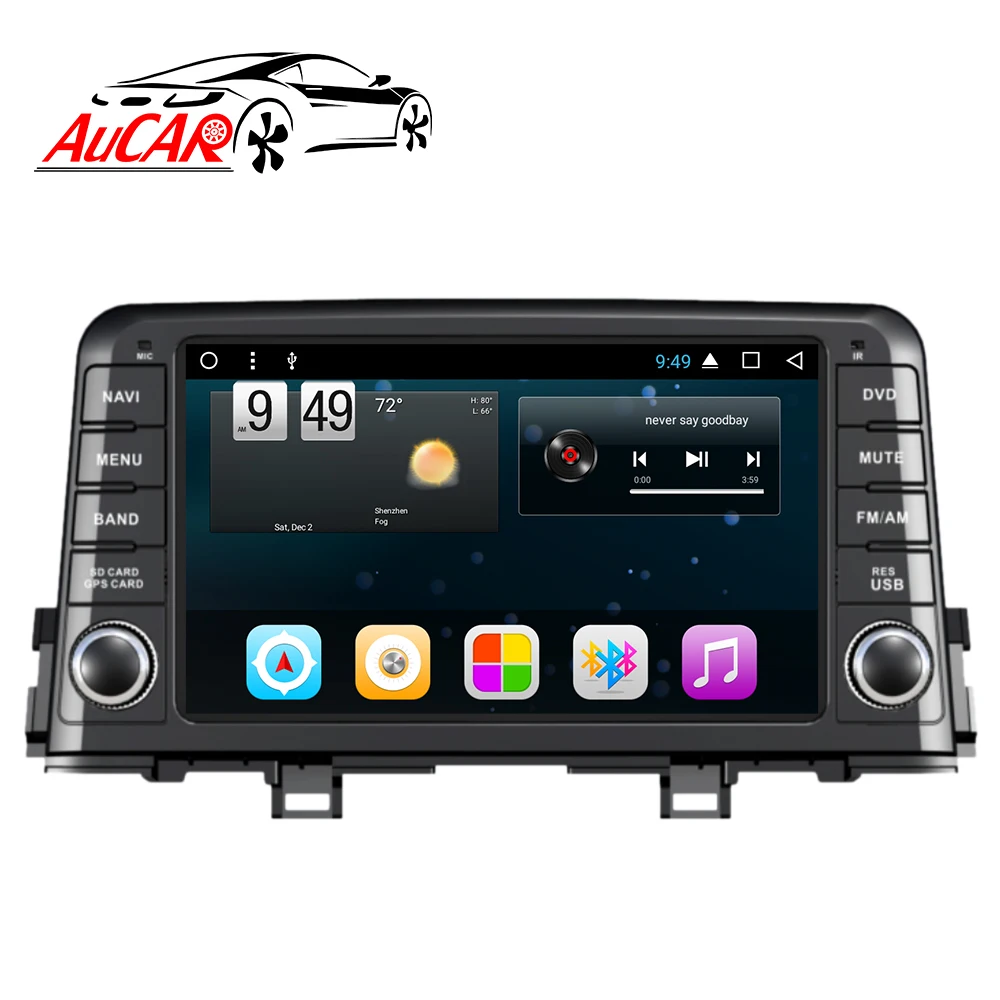 AuCAR 8 "Android Radio del coche para KIA Picanto Morning 2017-2019 pantalla táctil estéreo de Audio y Video GPS Multimedia BT 4G IPS WiFi