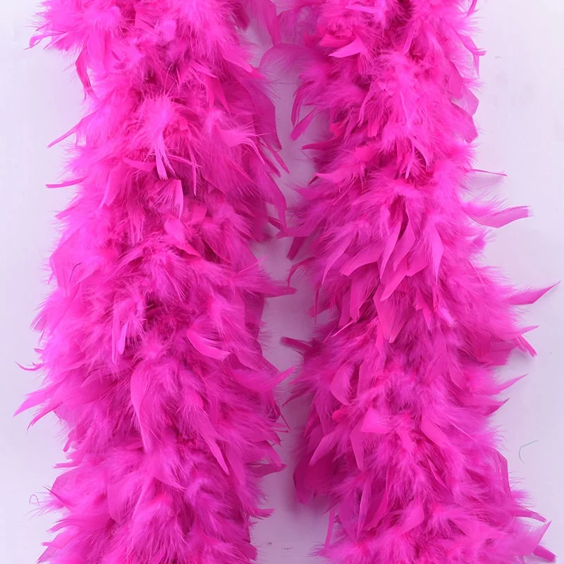 Wholesale Factory Price Brushy Chandelle Boas Dyed Fluffy Turkey