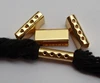Printed logo metal cord tips/metal lace tips /belt metal tips with metal tipping machine