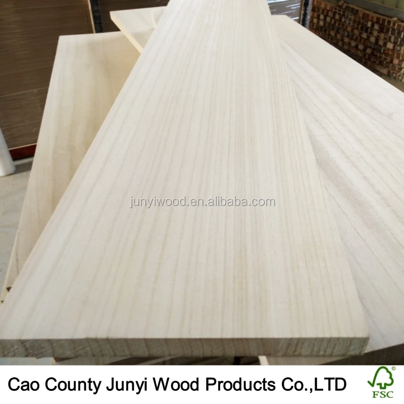 
FSC solid wood paulownia laminated board 