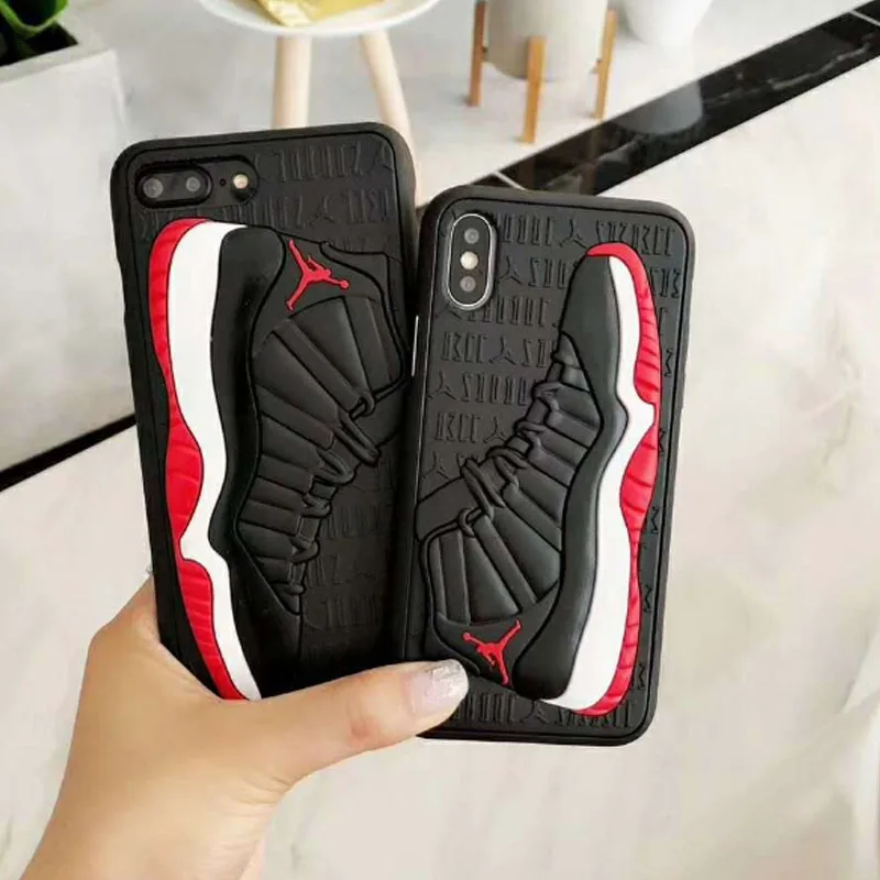 

Fashion 3D NBA Air Dunk Jordan Sports Basketball Shoes Soft Phone Cases For iphone 6 6S 7 8 Plus X XS XR MAX 10 Back Cover Case, 4 colors