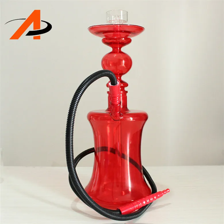 China Factory Wholesale Glass Hookah Shisha With Red Color Buy Glass