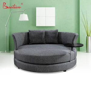 Red Chaise Lounge Sofa Round With Coffee Table