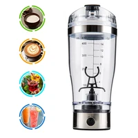 

Hot Sale Ideas Home Outdoors Creative Sports Milkshake Water Bottle Multi-functional 450ml Electric Protein Shaker Cup