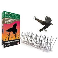 

5PCS/SET Plastic Bird And Pigeon Spikes Anti Bird Spikes Stainless Steel Pest Control