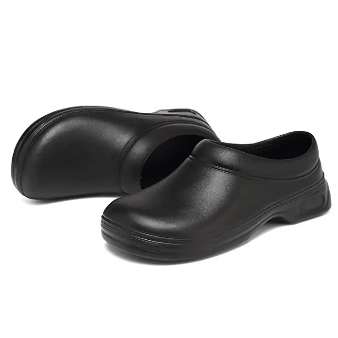 

Hot Selling Slip Resistant Waterproof EVA Black Hospital Doctors Nurse Unisex Work Safety Shoes Wholesale Kitchen Chef Shoes, Customized